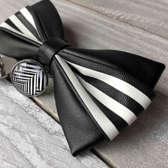 Other - Men's PU Leather Bow Tie